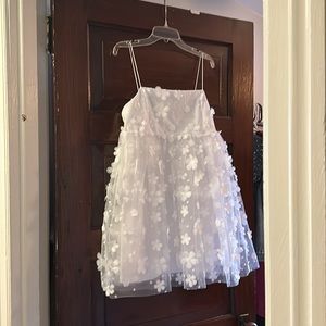 Aurora Floral Mesh Babydoll Dress